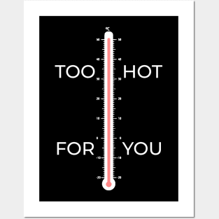 Too Hot For You High Temperature Design Posters and Art